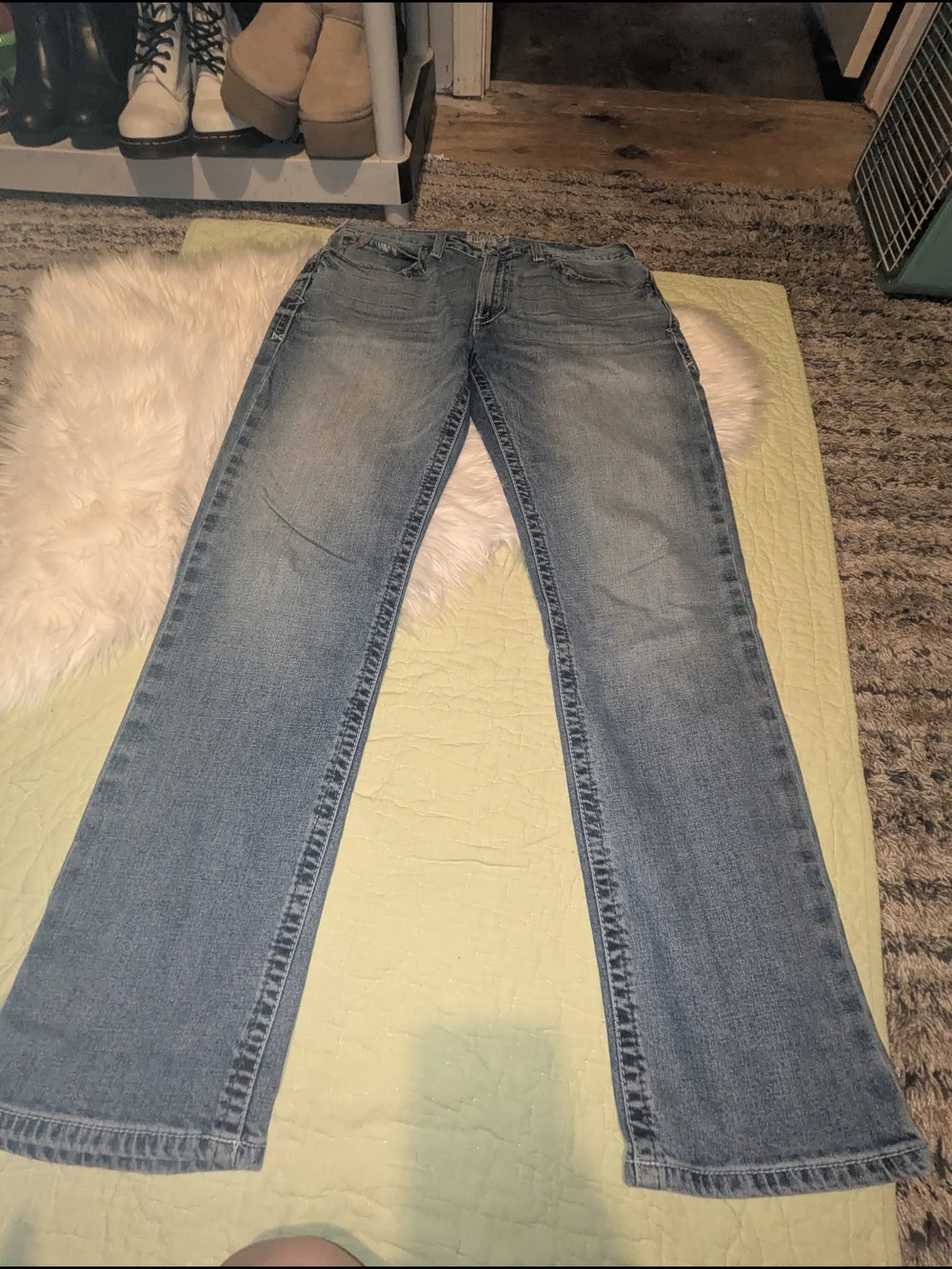 Ariat Light Blue Straight-Leg Jeans